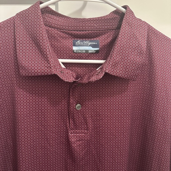 Ben Hogan Men’s Athletic Maroon Collared Polo T-shirt Size XL Extra Large - Picture 2 of 8